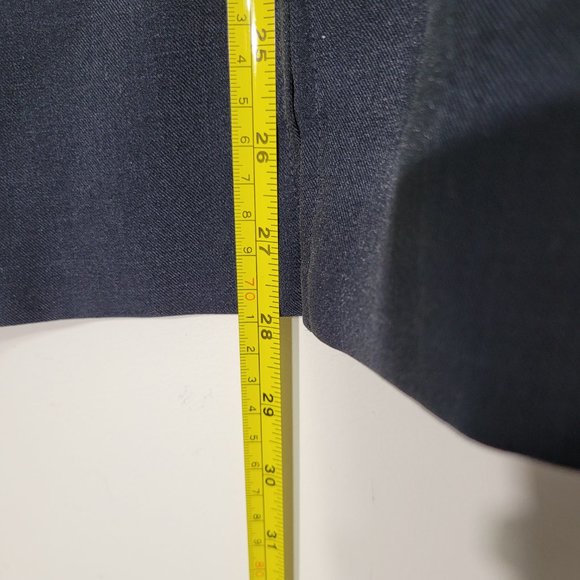 Encore Womens Navy Blazer Jacket Business Casual Zipper Front & Pockets Classic - Picture 10 of 12